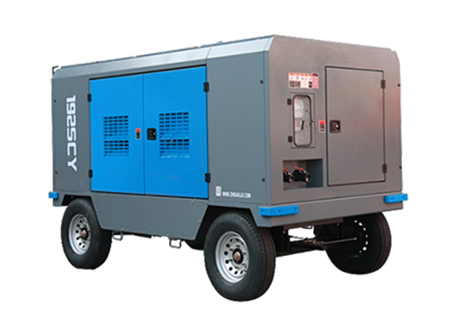 Portable screw air compressor